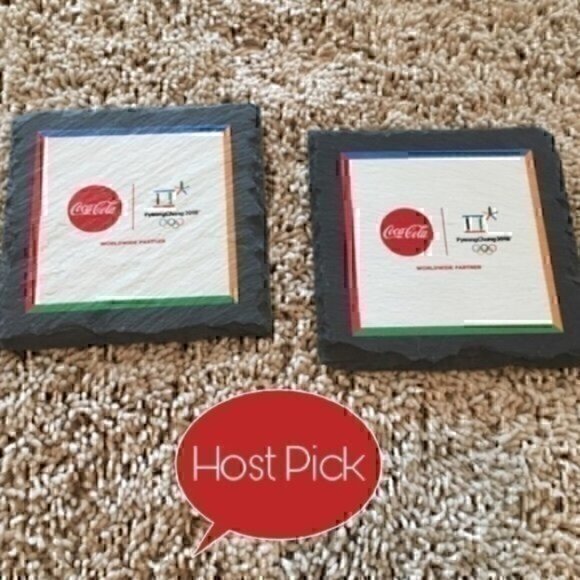 2 Coca-Cola Olympic cup coasters - Picture 1 of 6